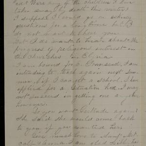 a page of handwritten text