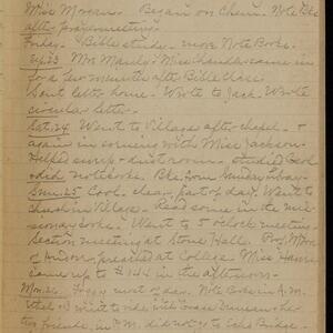 a page of handwritten text