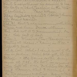 a page of handwritten text