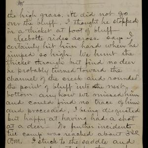 a page of handwritten text