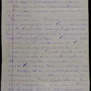 a page of handwritten text