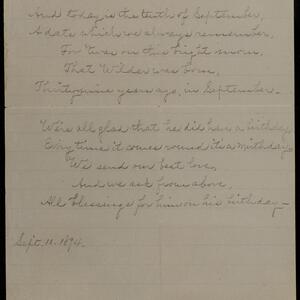 a page of handwritten text