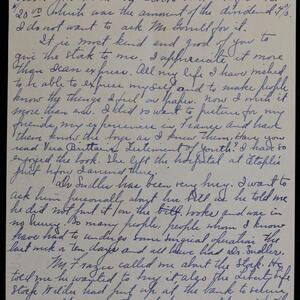 a page of handwritten text