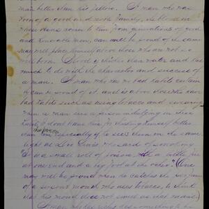a page of handwritten text