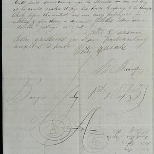 a page of handwritten text