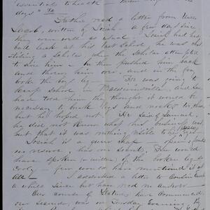 a page of handwritten text