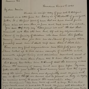 a page of handwritten text