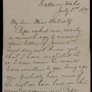 a page of handwritten text