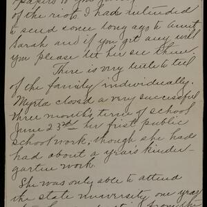 a page of handwritten text