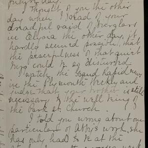 a page of handwritten text