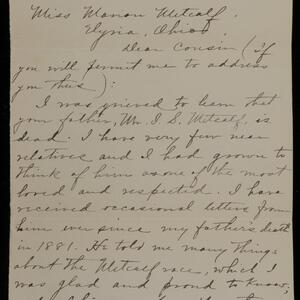 a page of handwritten text