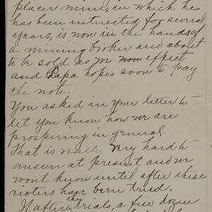 a page of handwritten text