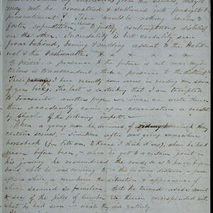 a page of handwritten text