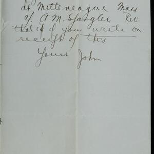 a page of handwritten text