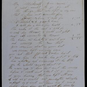 a page of handwritten text