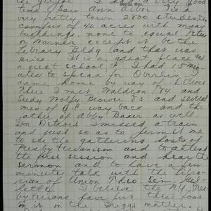 a page of handwritten text
