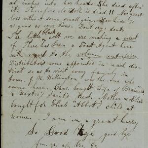 a page of handwritten text