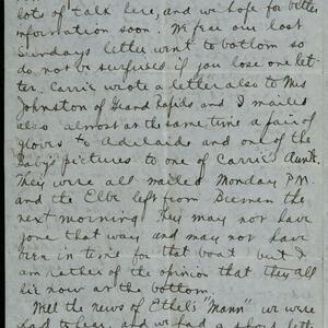 a page of handwritten text