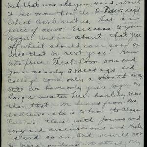 a page of handwritten text
