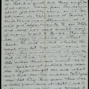 a page of handwritten text