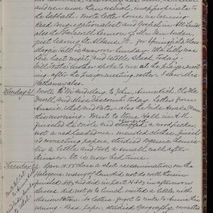 a page of handwritten text