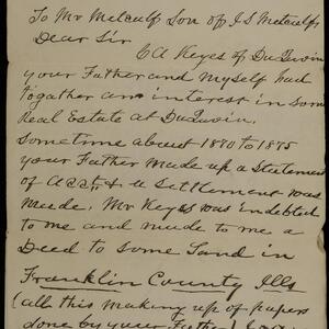 a page of handwritten text