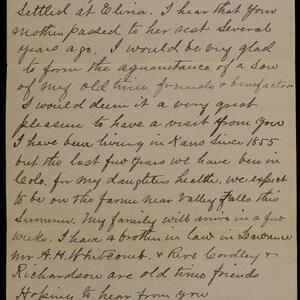 a page of handwritten text