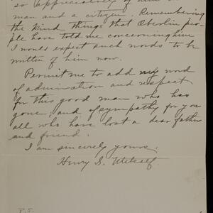 a page of handwritten text