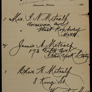 a page of handwritten text