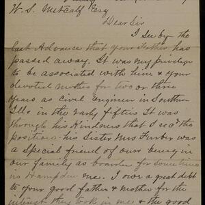 a page of handwritten text