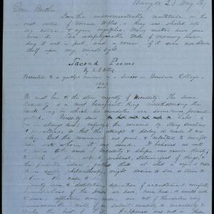 a page of handwritten text