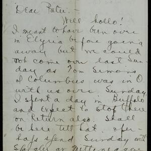 a page of handwritten text