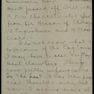 a page of handwritten text