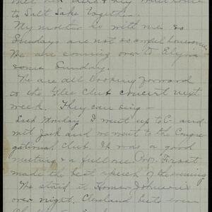 a page of handwritten text