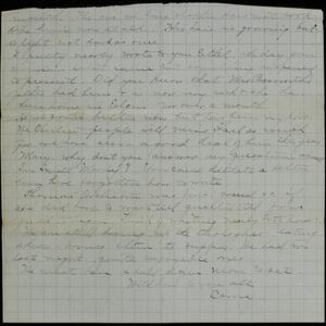 a page of handwritten text