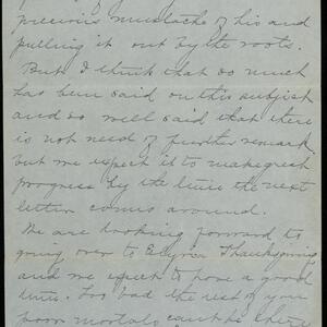 a page of handwritten text