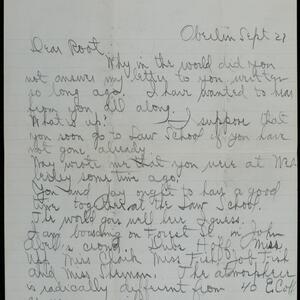 a page of handwritten text