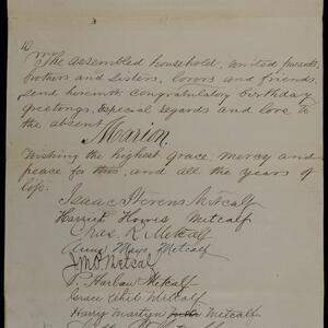 a page of handwritten text