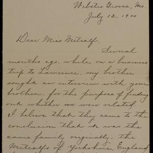 a page of handwritten text