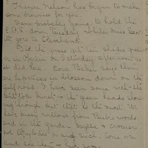 a page of handwritten text