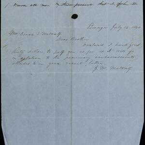 a page of handwritten text