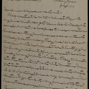 a page of handwritten text