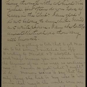 a page of handwritten text