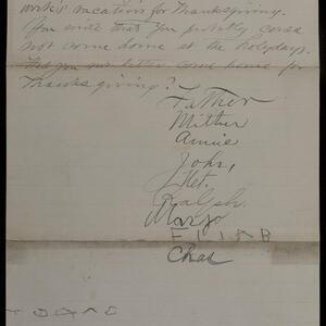 a page of handwritten text