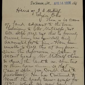 a page of handwritten text
