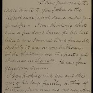 a page of handwritten text