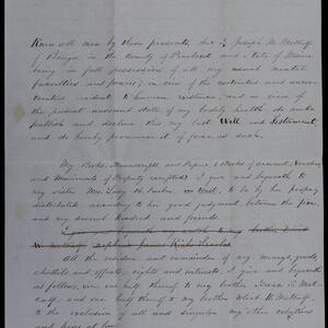 a page of handwritten text