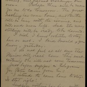 a page of handwritten text