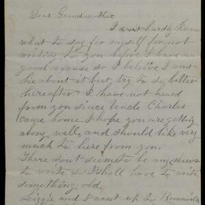 a page of handwritten text