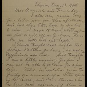 a page of handwritten text